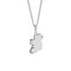 Rhodium Plated Map of Ireland Pendant