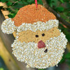 Santa Bird Treat detail of the bird seed treat.