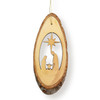 Olive Wood Nativity Star Ornament