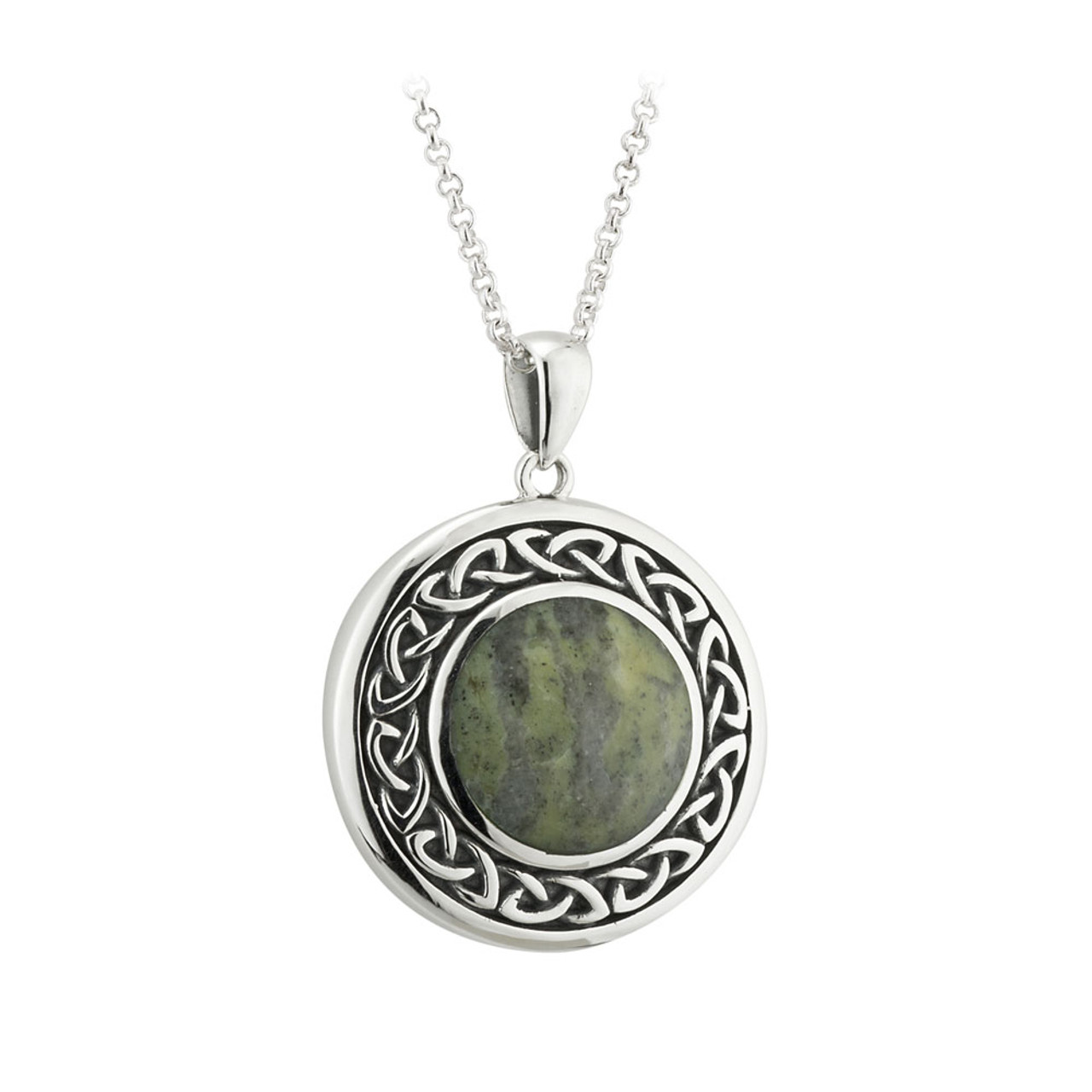 Irish Celtic Connemara Marble Pendant