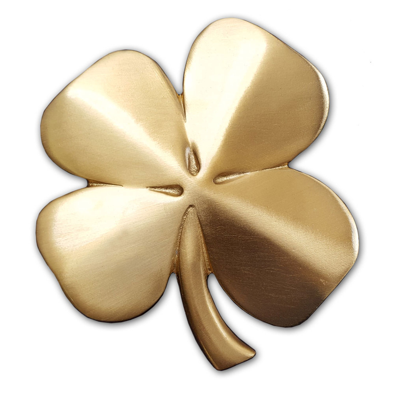 Gold Tone Green Shamrock Charm Bracelet - lucky clover