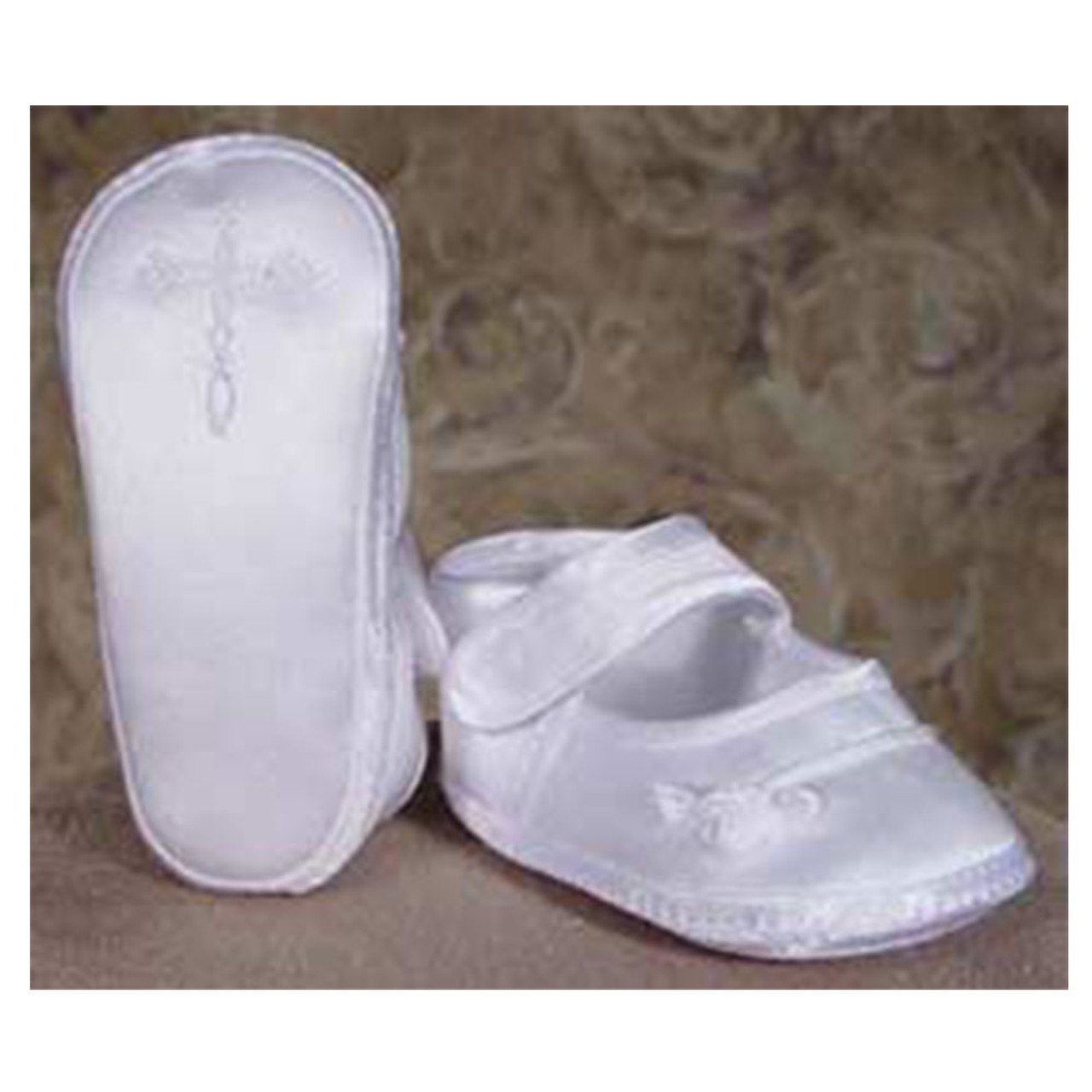 Hook and Loop Fastner Christening Shoes Size 1.