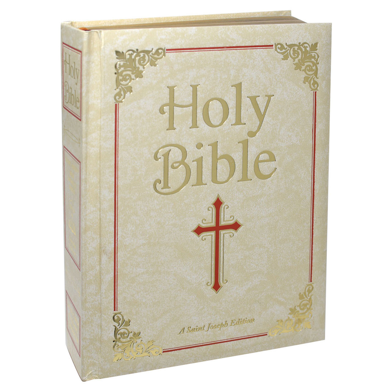 St. Joseph Family New Catholic Bible White Cover