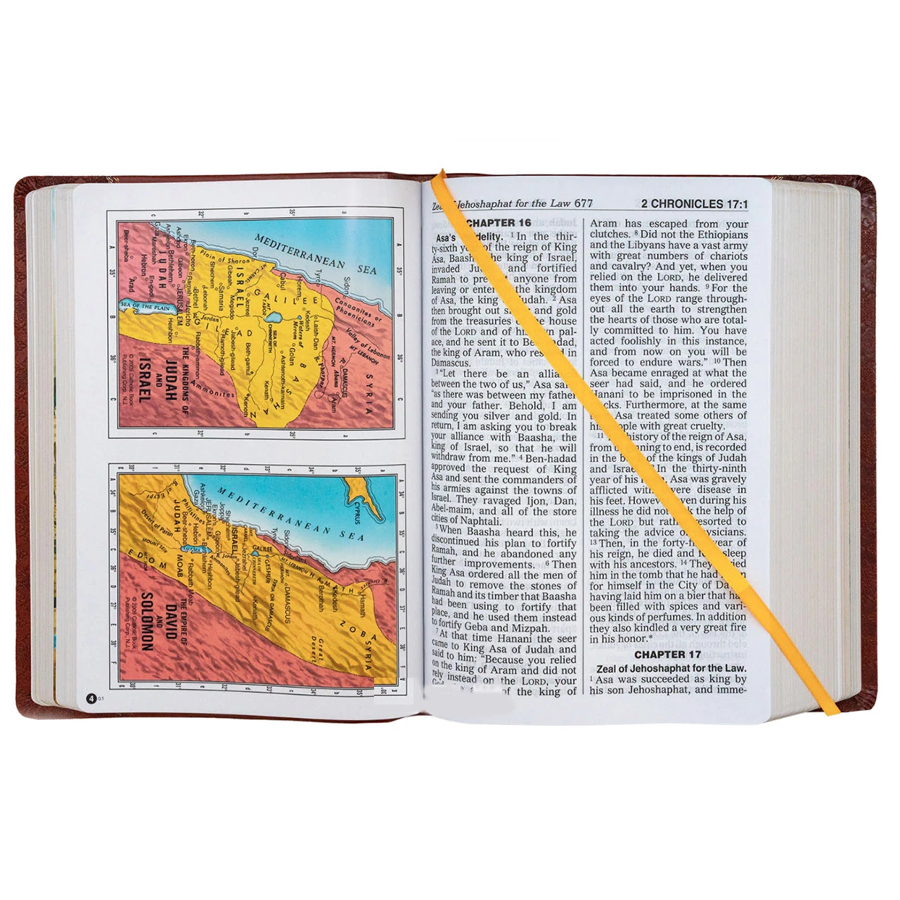 Color Maps in the New Catholic Bible Giant Print