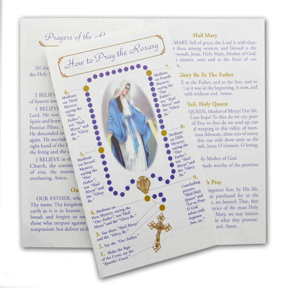 How to Pray the Rosary 4-page Pamphlet