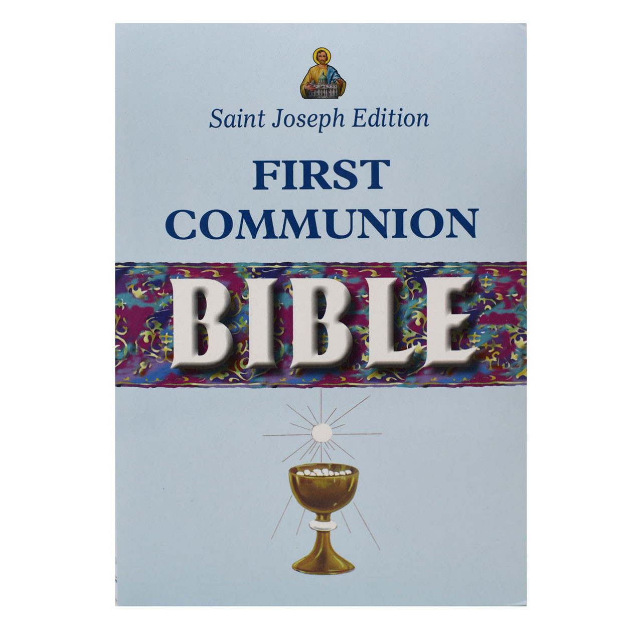 Box for the Boys Blue First Communion Bible New Catholic Bible Translation - Saint Joseph Edition