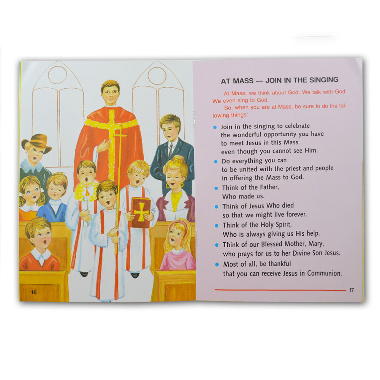 Inside pages of the Receiving Holy Communion