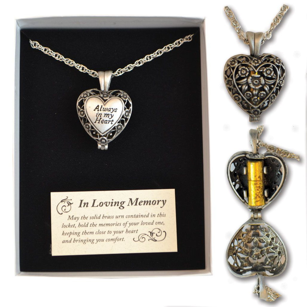 In Loving Memory of Your Child Angel Cross Memorial Ashes Holder Neckl –  Anavia Jewelry & Gift