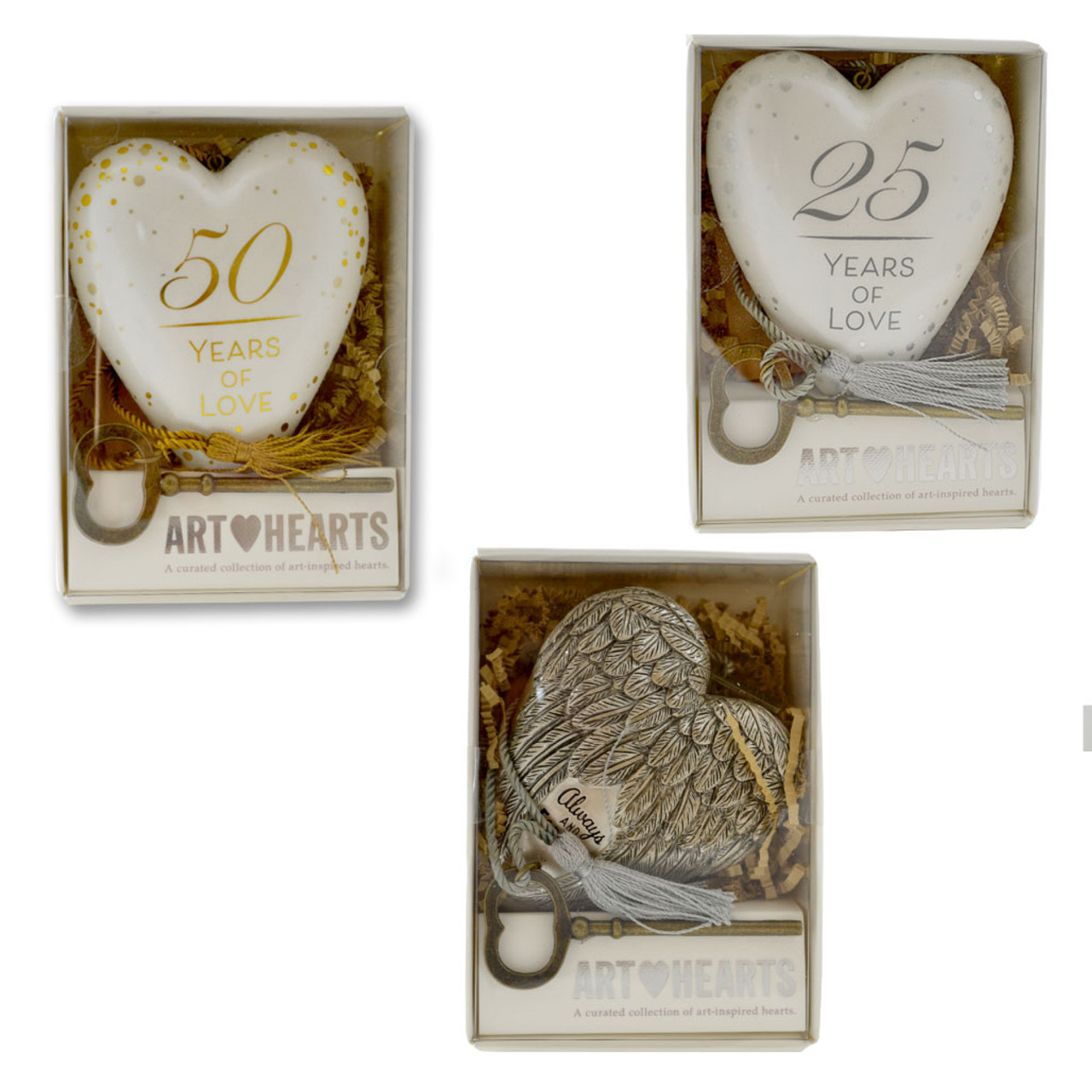 Art Heart Sculptures - 3 Styles sold separately