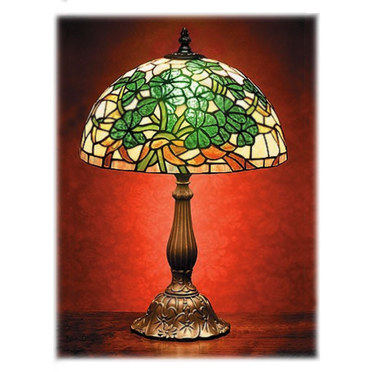 shamrock tiffany lamp