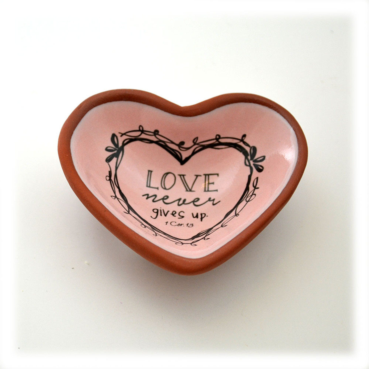 Terra Cotta Heart Dish