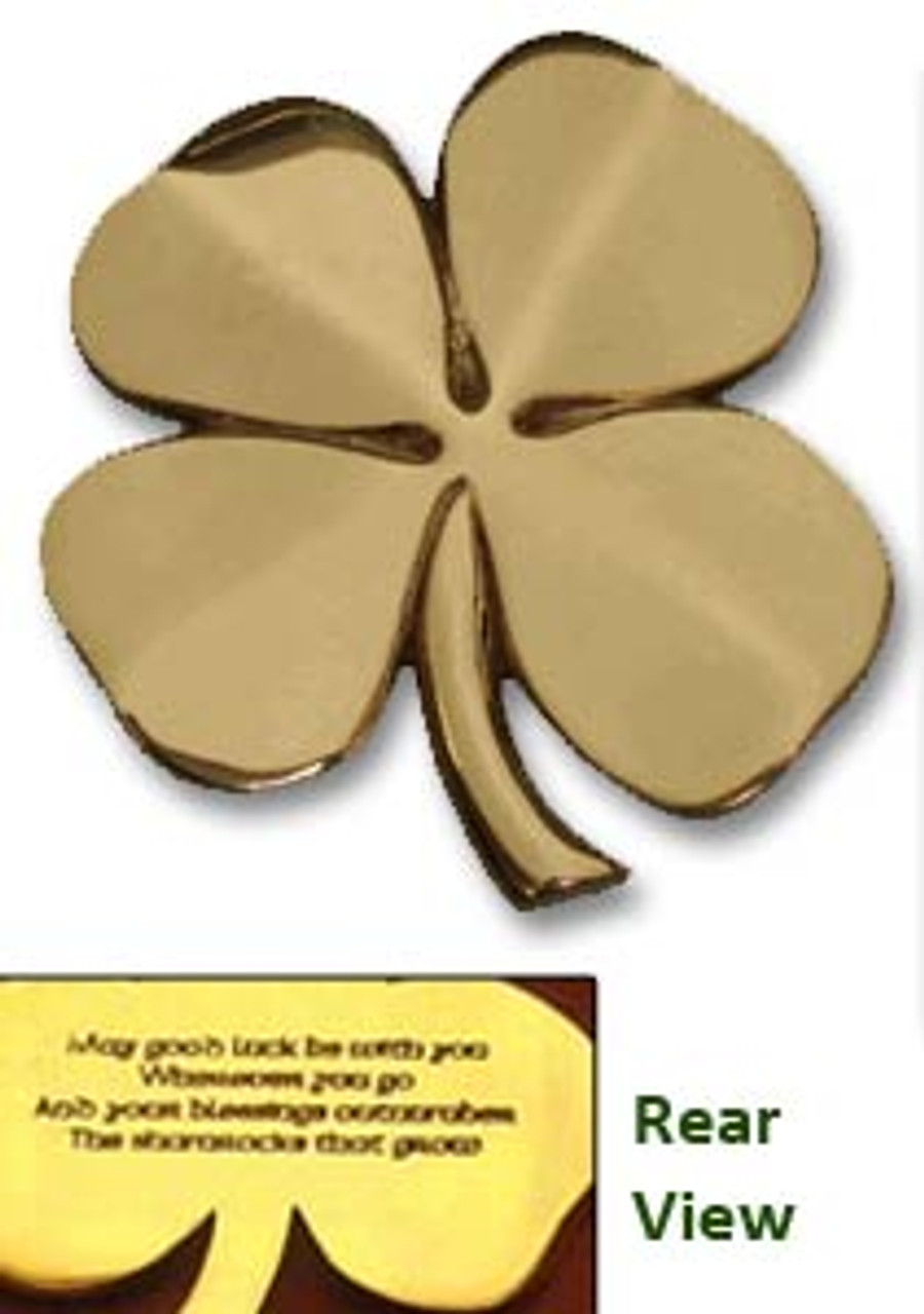 Brass 4 Leaf Clover  St. Patrick's Guild