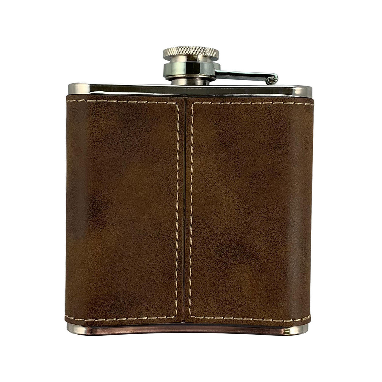Back of the Personalized Family Name Coat of Arms Flask