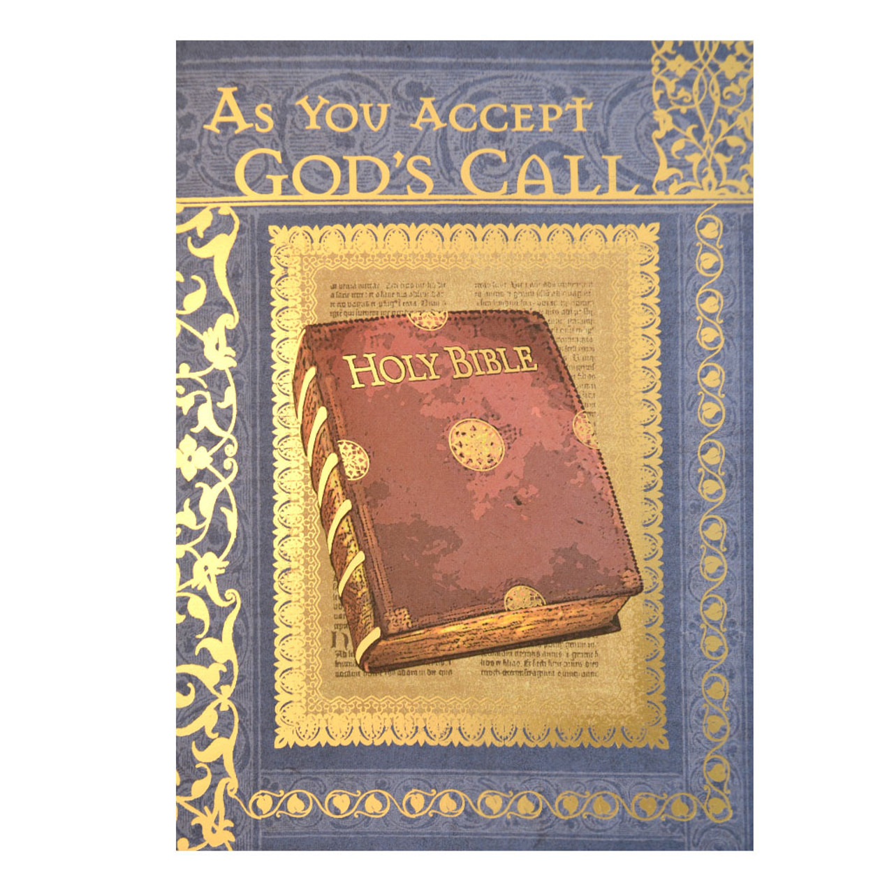 "As You Accept God's Call" Card