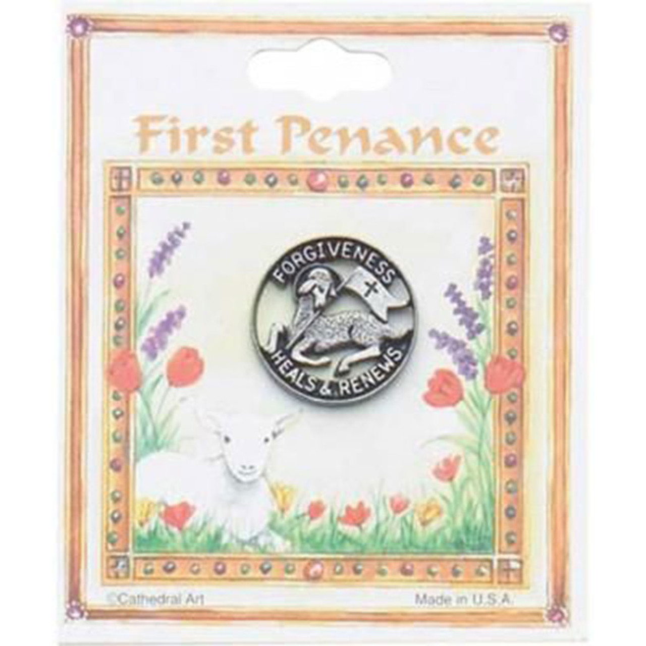 First Penance Lamb First Reconciliation Lapel Pin