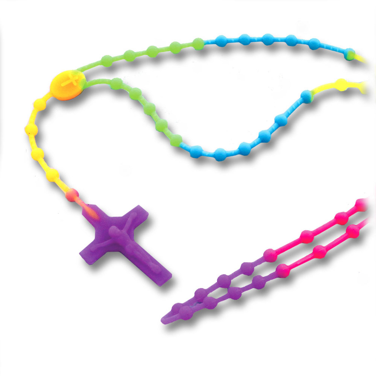 Multi colored Bead Rosary Silicon