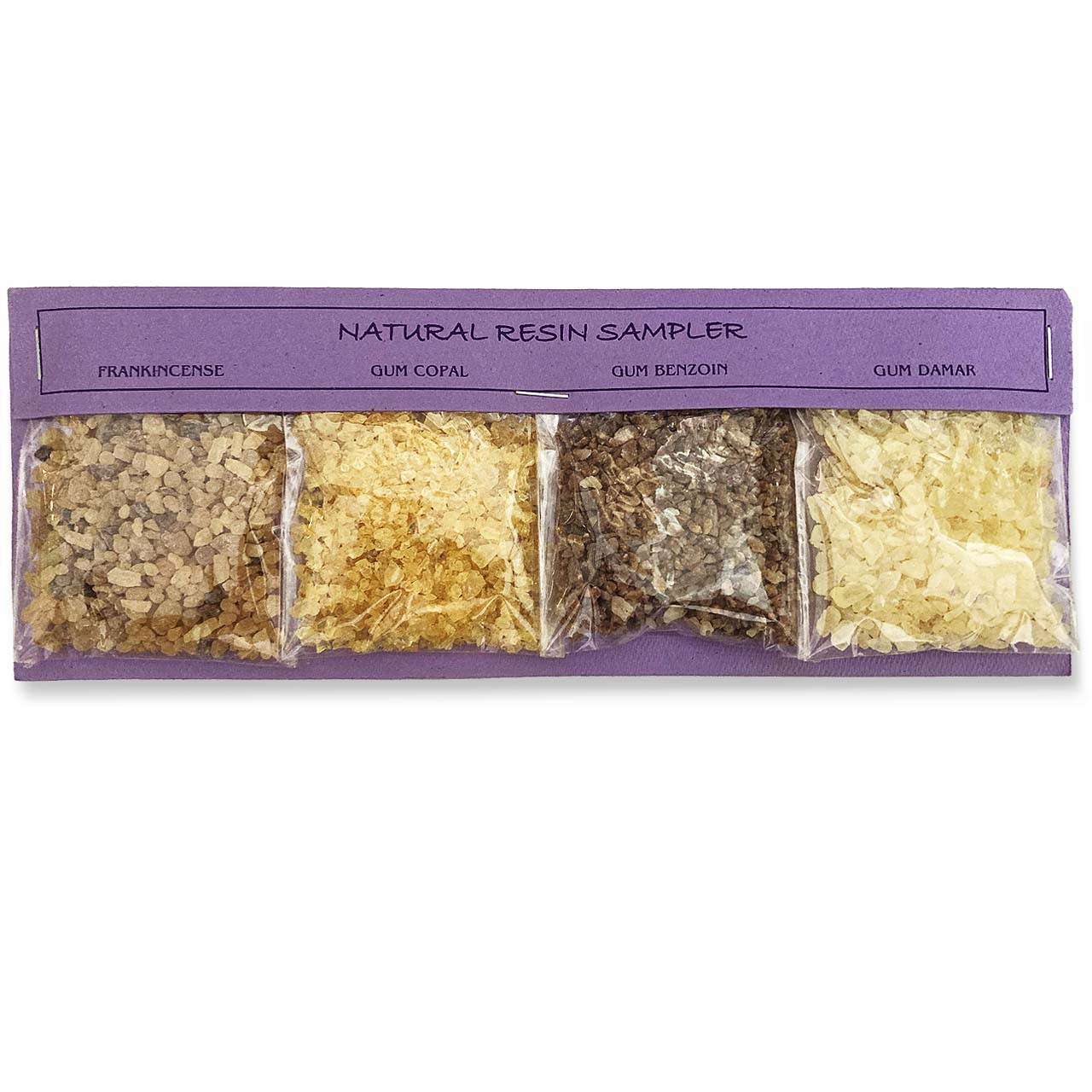Natural Resin Incense Sampler with 4 Packets