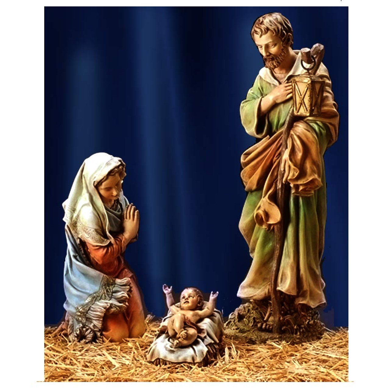 Large Indoor Outdoor Nativity Set Holy Family Figures 27 Inches