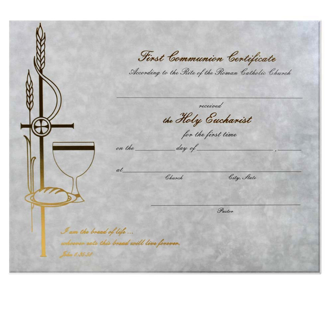 Communion Certificate (Each)