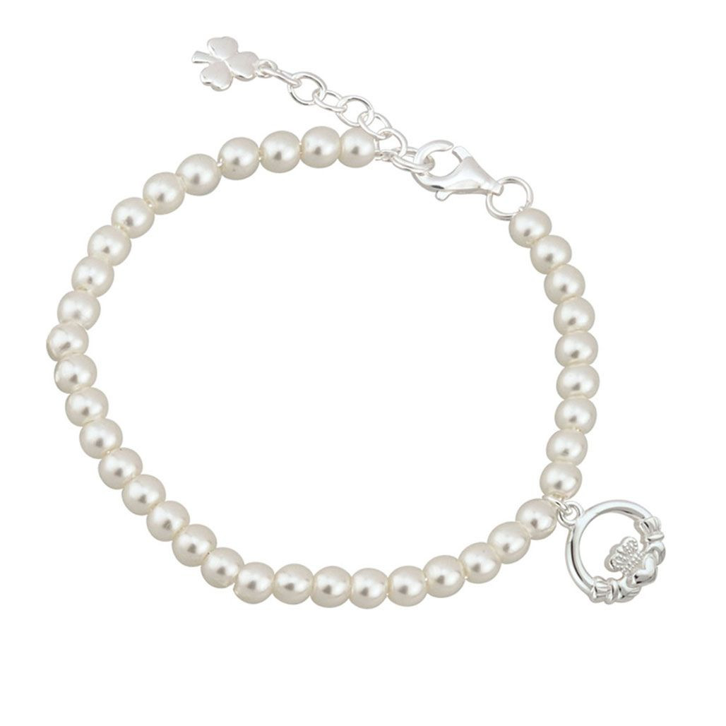 claddagh christening bracelets