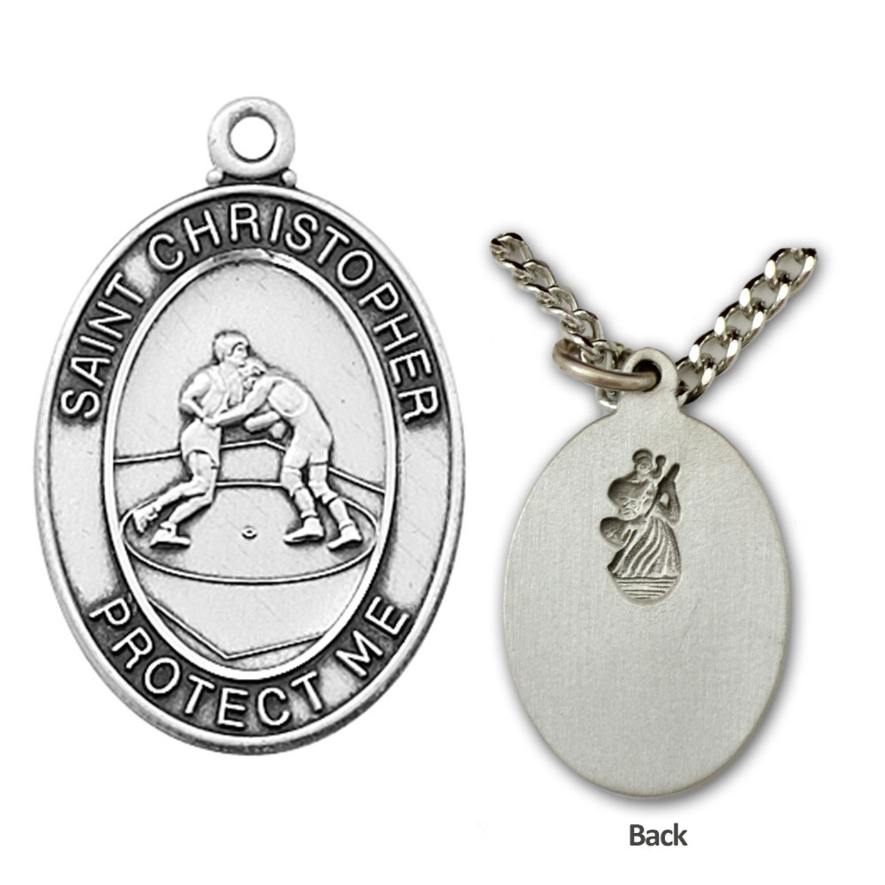 St christopher store soccer medal