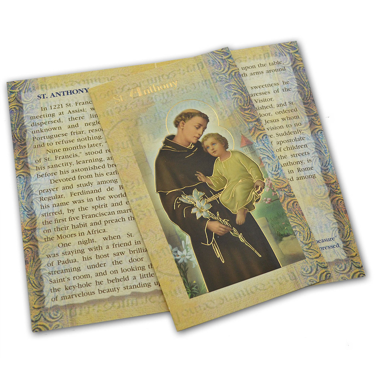 St. Anthony Folded Holy Card