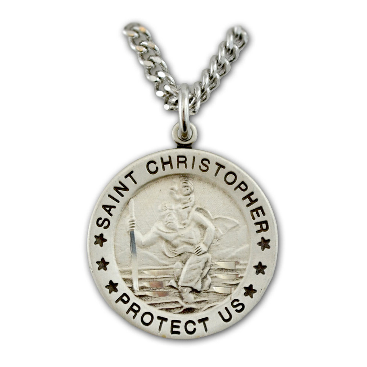 St. Christopher Saint Medal Necklace | St. Patrick's Guild on 24