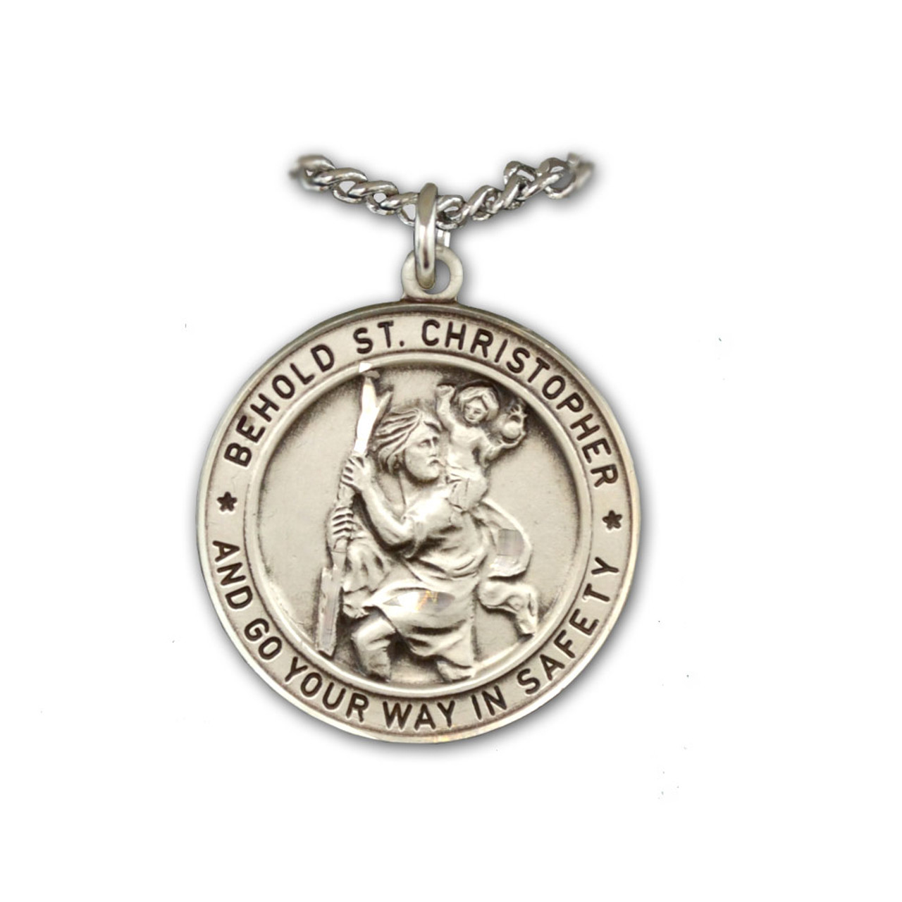 Saint Christopher Navy Medal - St. Jude Shop, Inc.