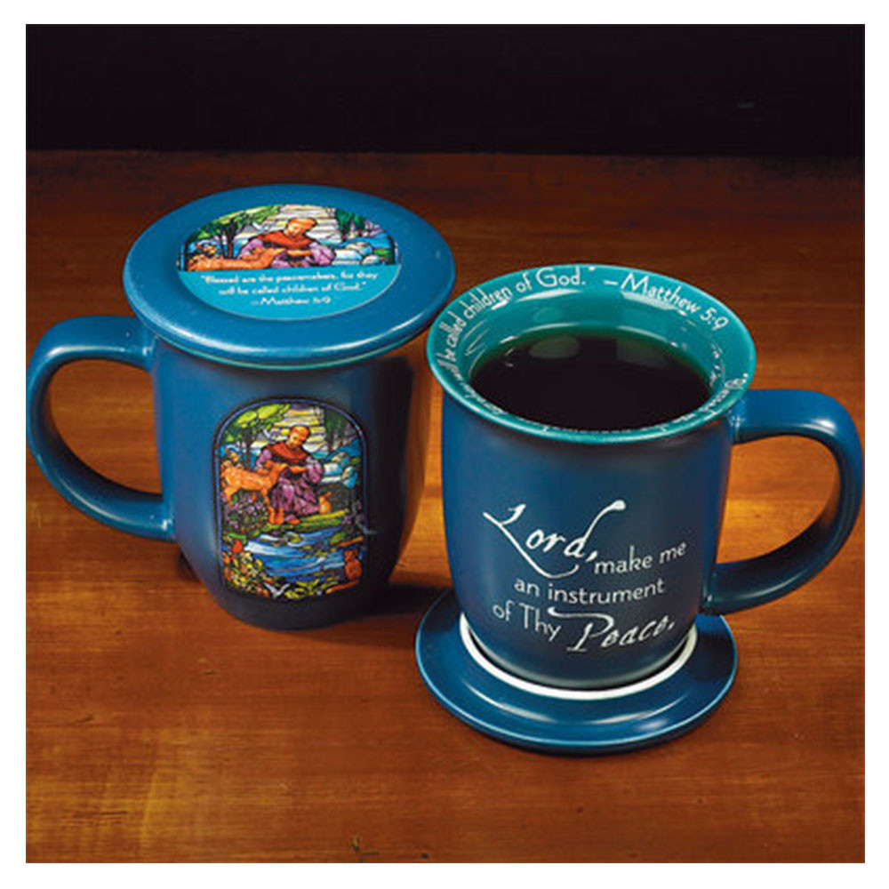 St Francis Coaster Mug