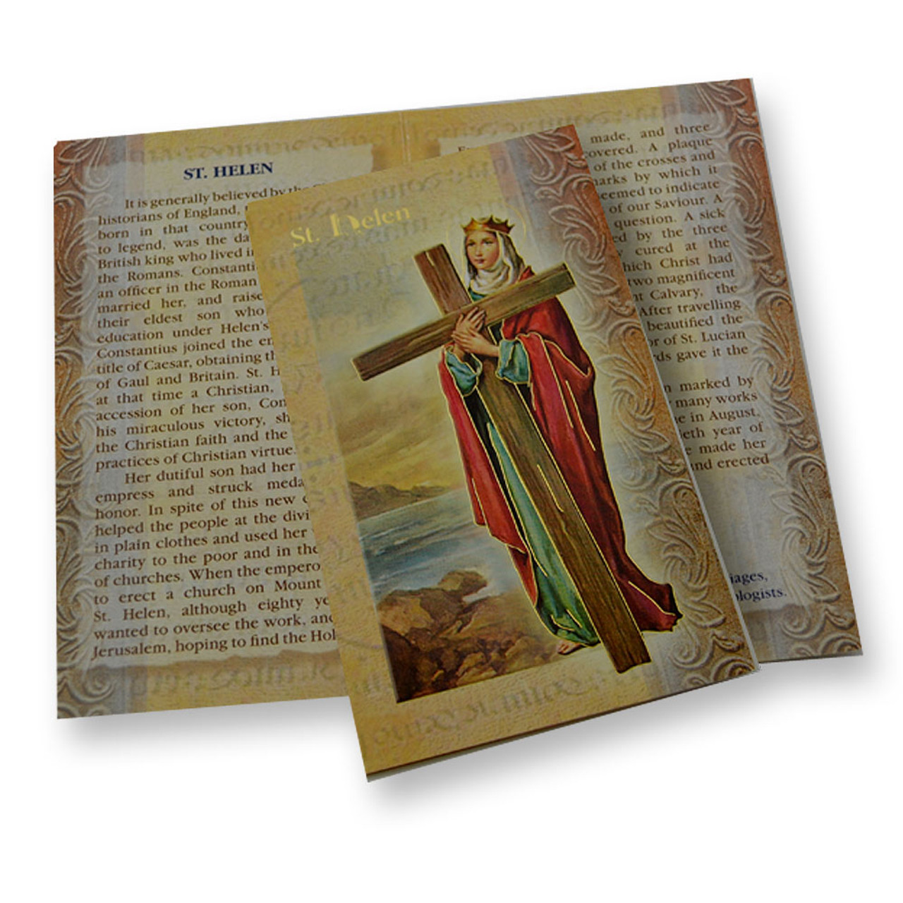 St Helen Mini Lives Holy Card