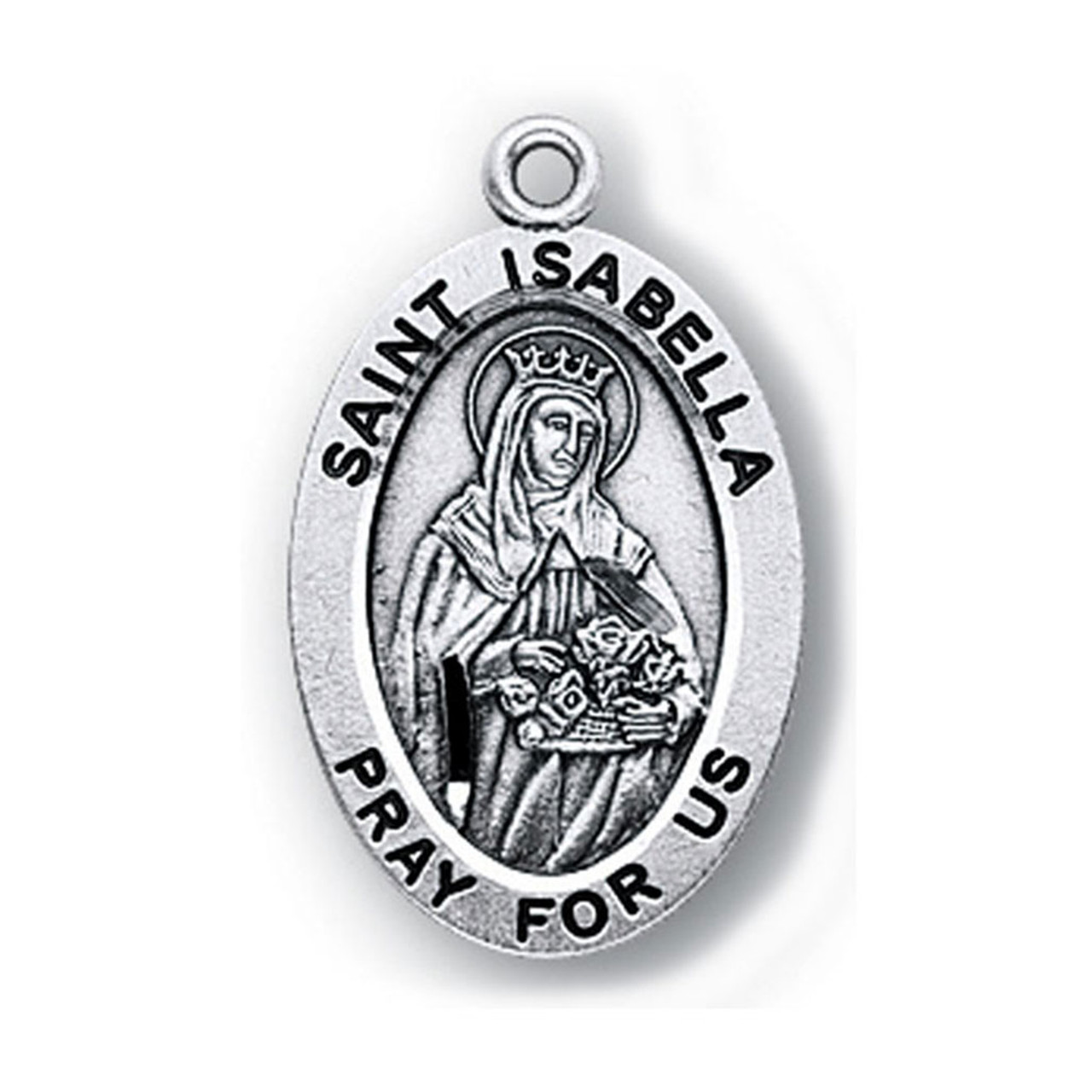 Sm Isabella SS Saint Medal 18IN Chain