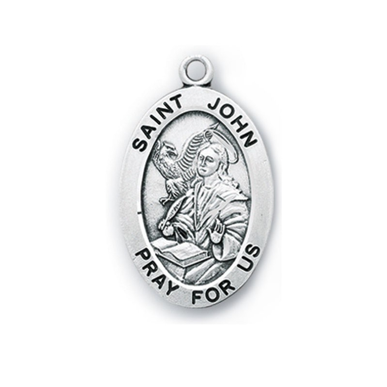 Large St John the Evangelist Medal Necklace