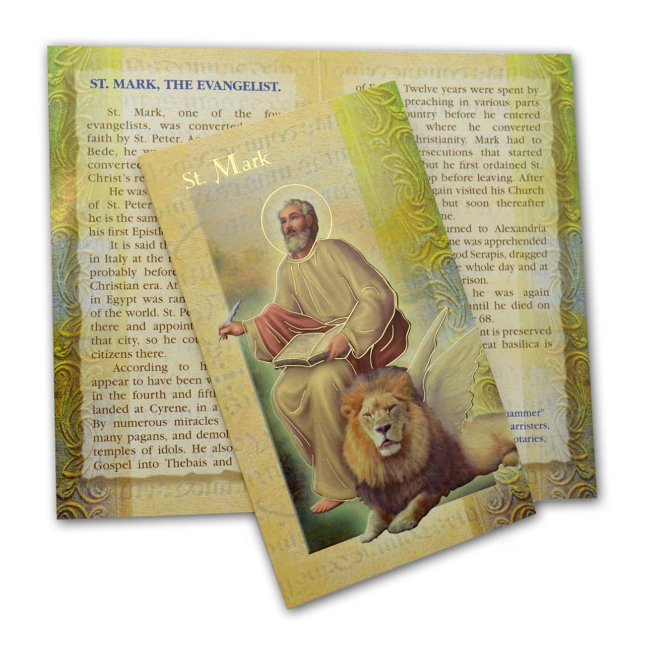 St Mark Mini Lives Bio Prayer Pamphlet