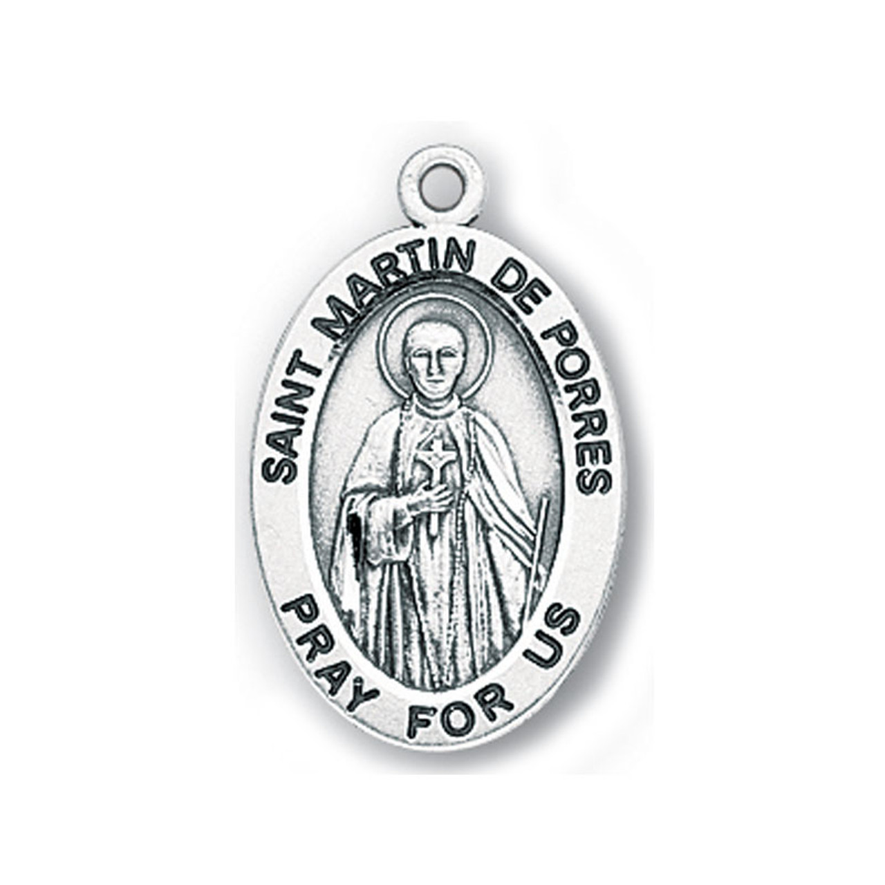 Small St. Martin De Porres Medal Necklace