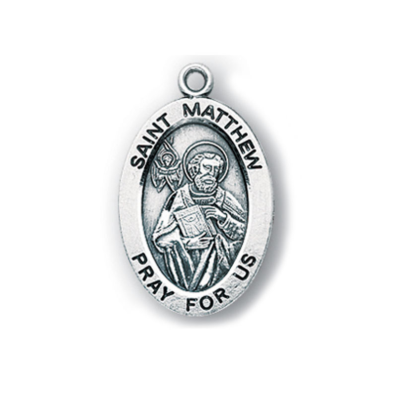 Small St. Matthew Medal Necklace | St. Patrick's Guild