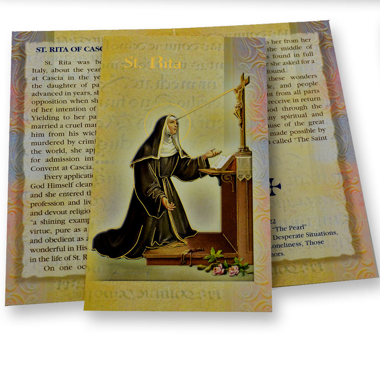 St. Rita Folded Holy Card