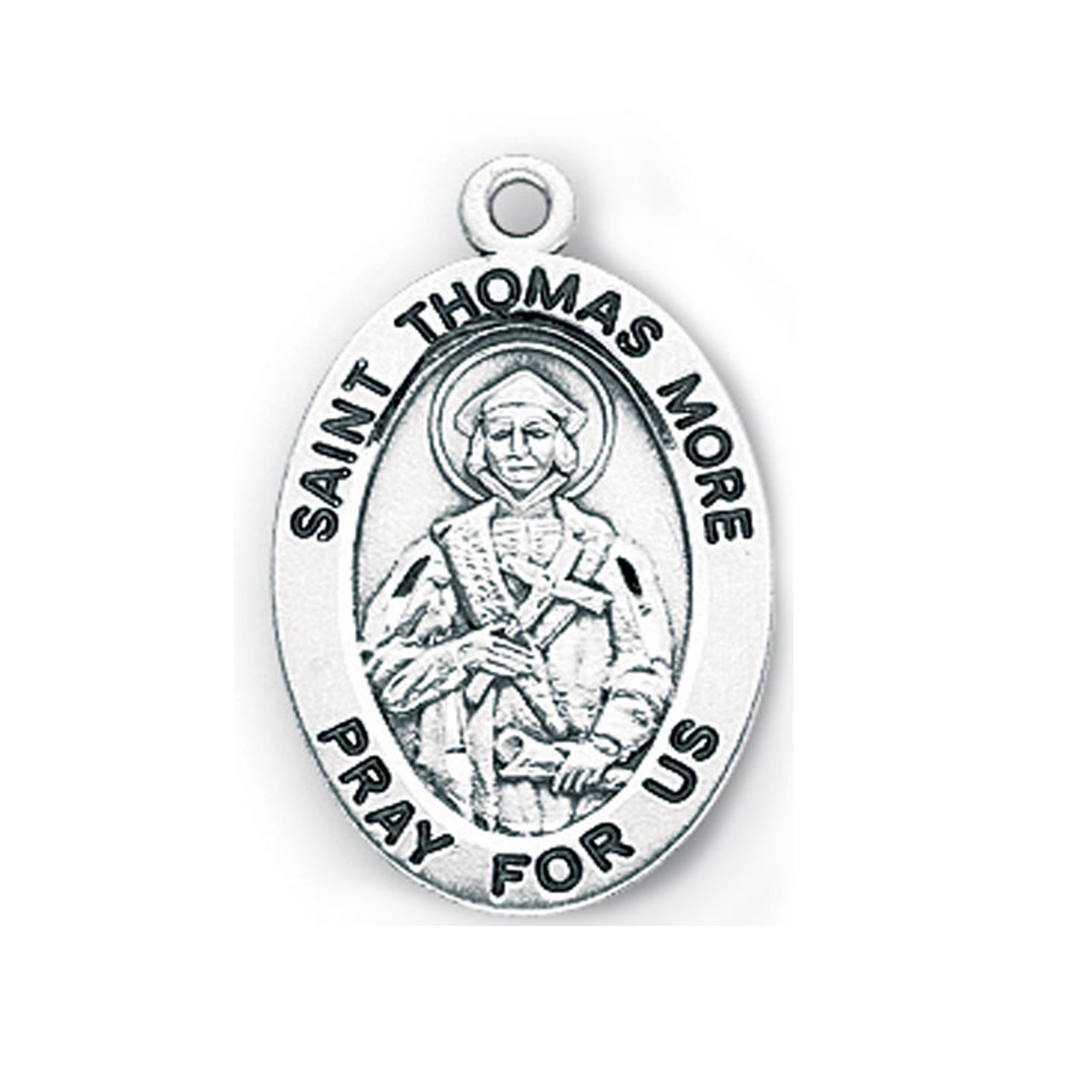 Small St. Thomas More Medal Necklace