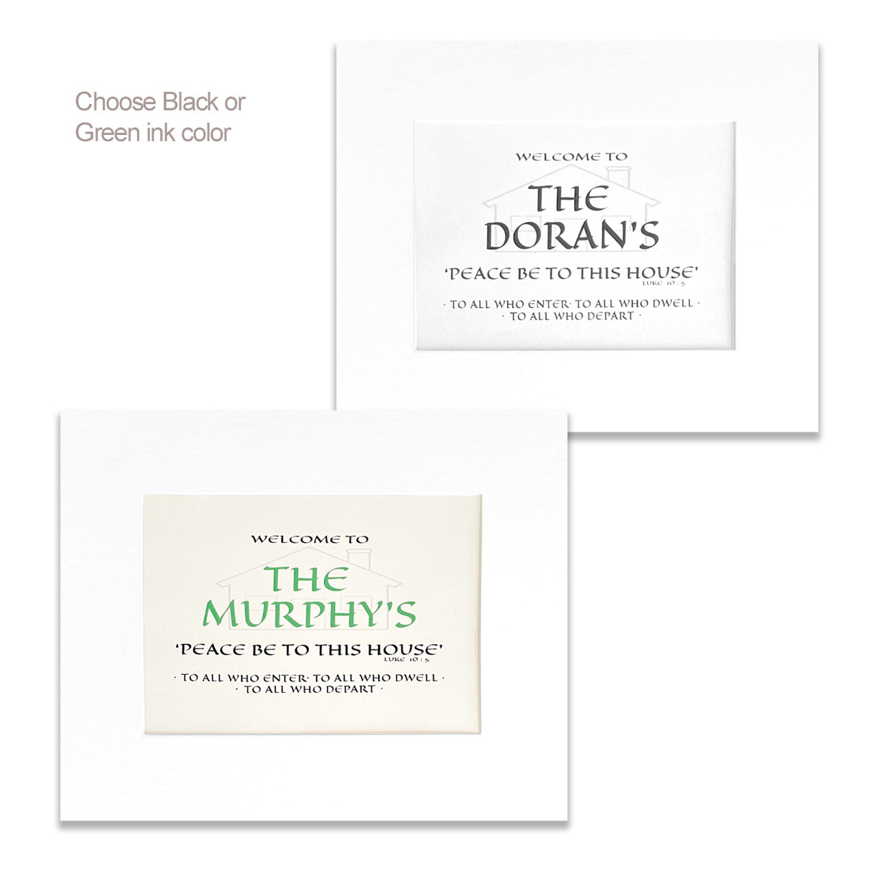 11x14 Personalized House Blessing with Mat
