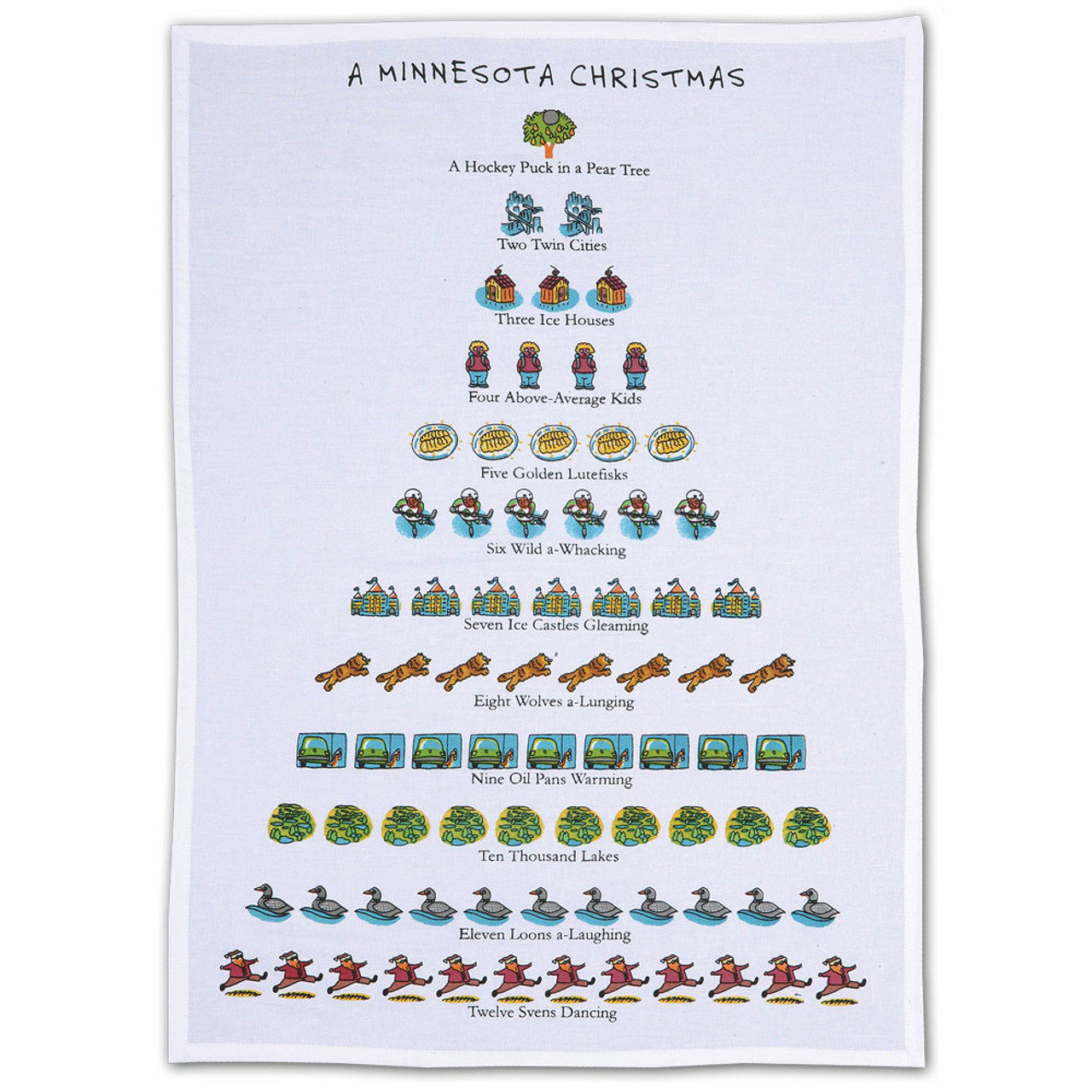 12 Days of Christmas MN Kitchen Towel