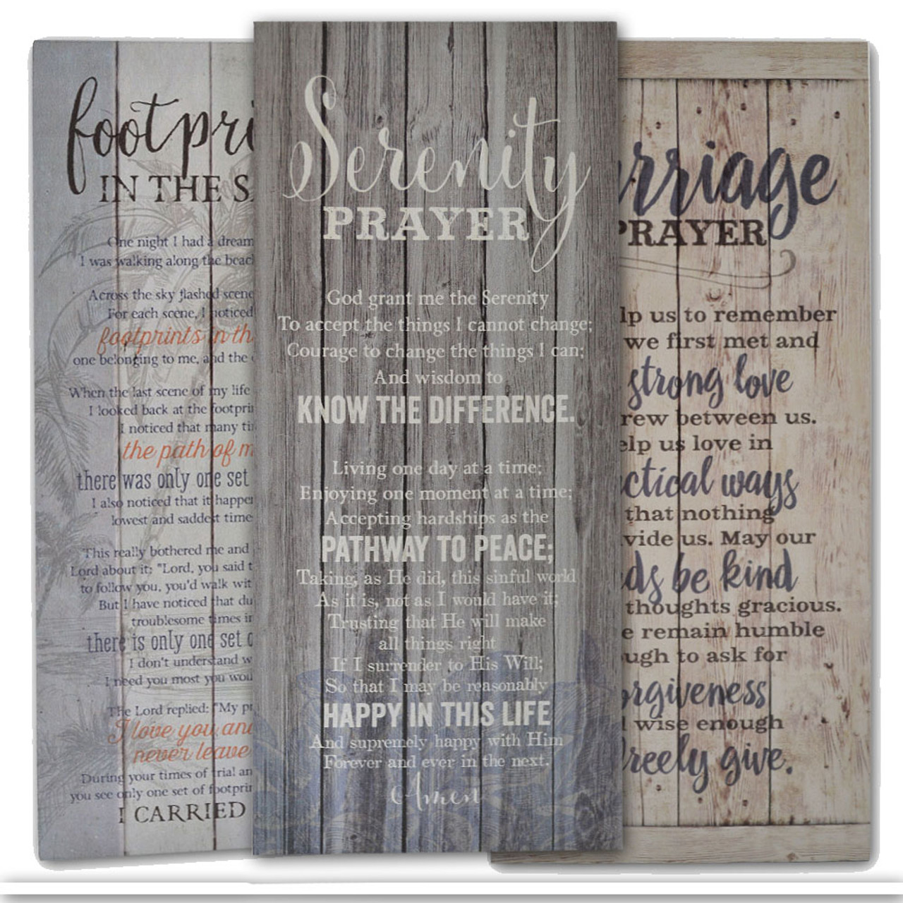 Inspirational Plaques with Prayers