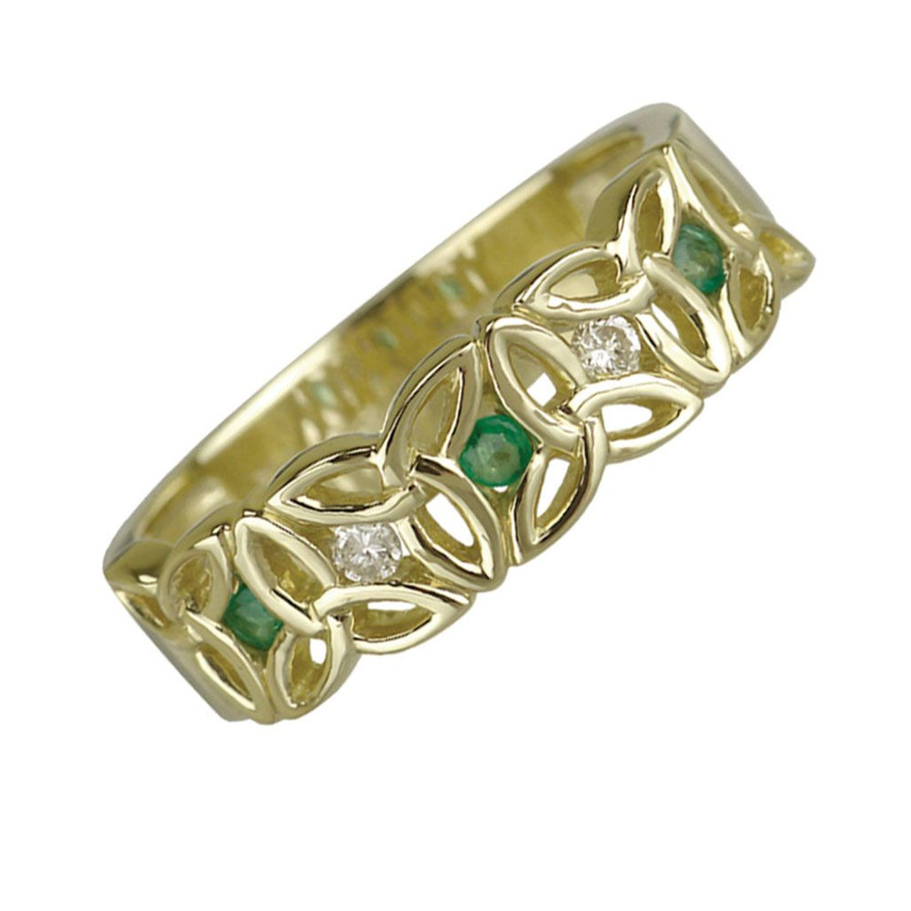Irish-Made 10k trinity Knot Ring