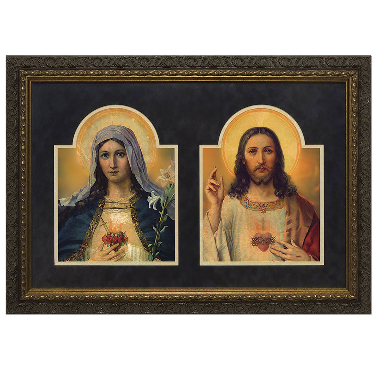 Sacred and Miraculous Hearts Picture 10x15 | St. Patrick's Guild