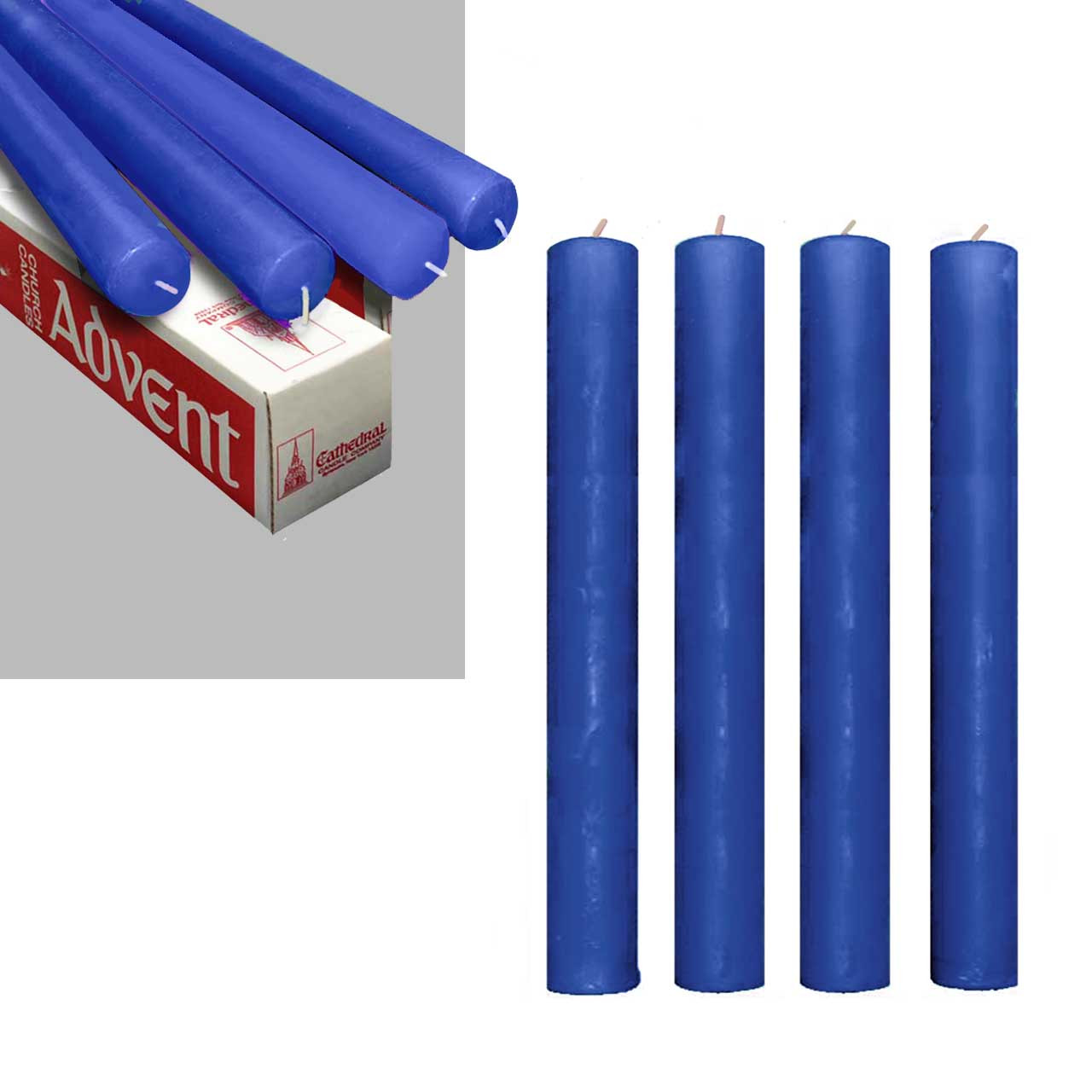 CA Advent Set 1-1/2x12 51% Beeswax 4 Sarum Blue