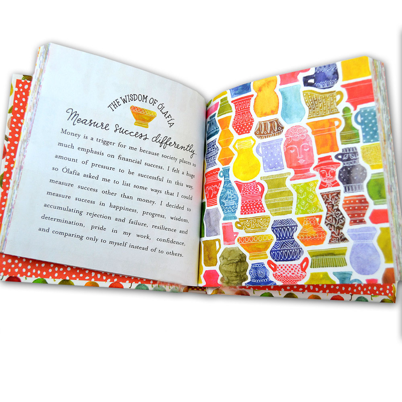 Inside Pages of the Striped Pears and Polka Dots book by Kirsten Sevig
