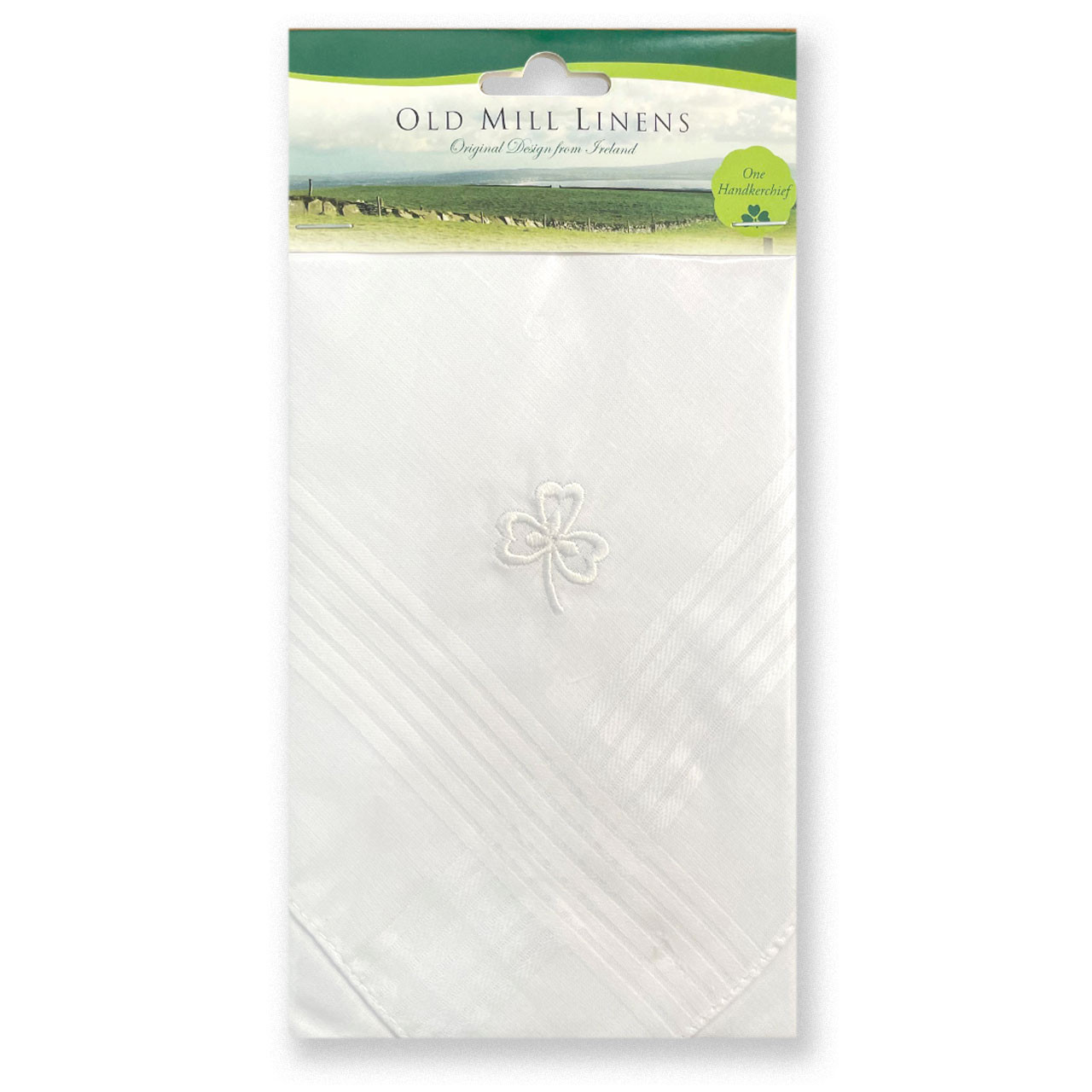 Men's Cotton Shamrock Handkerchief