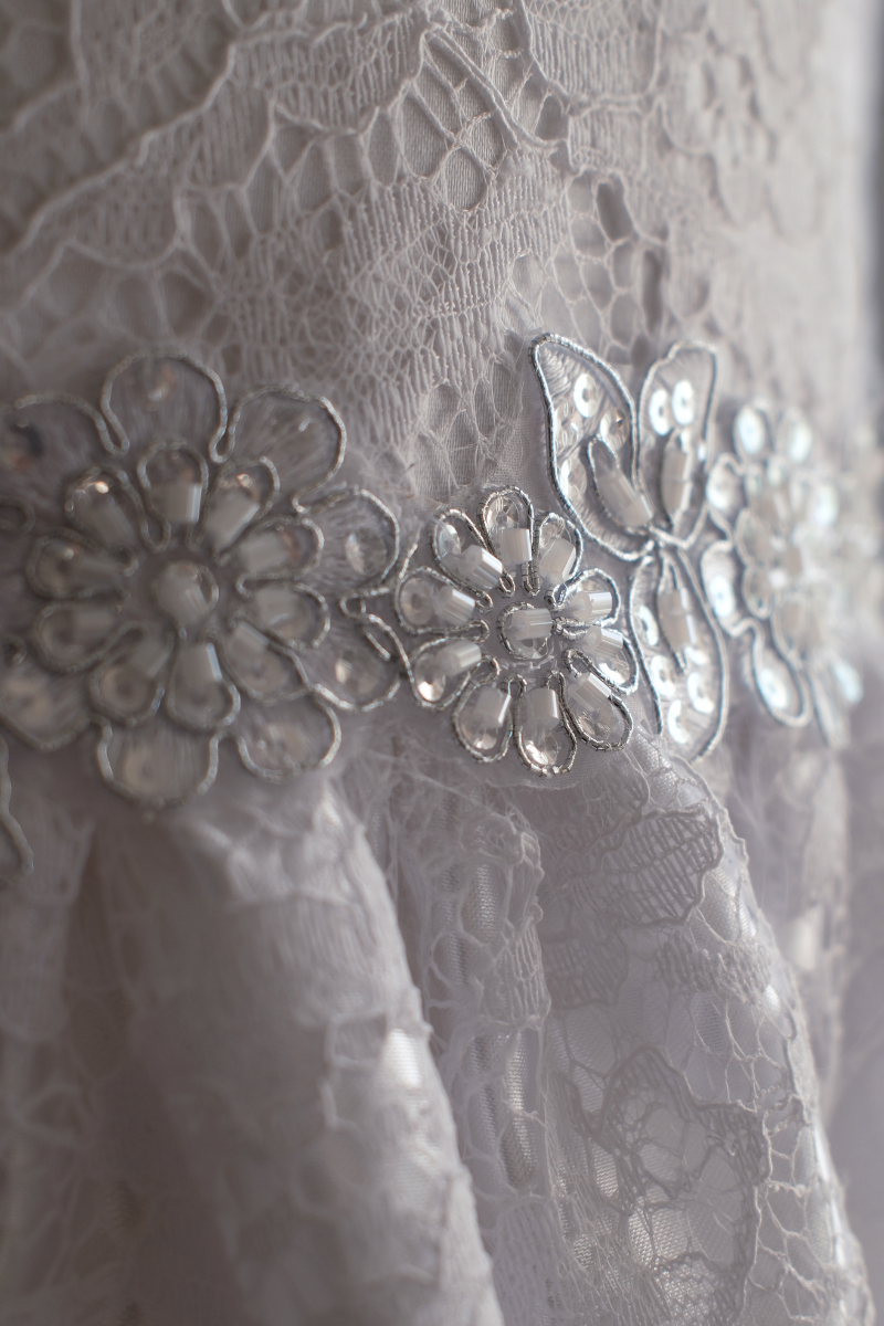 Waist detail photo for the Giselle Communion Dress