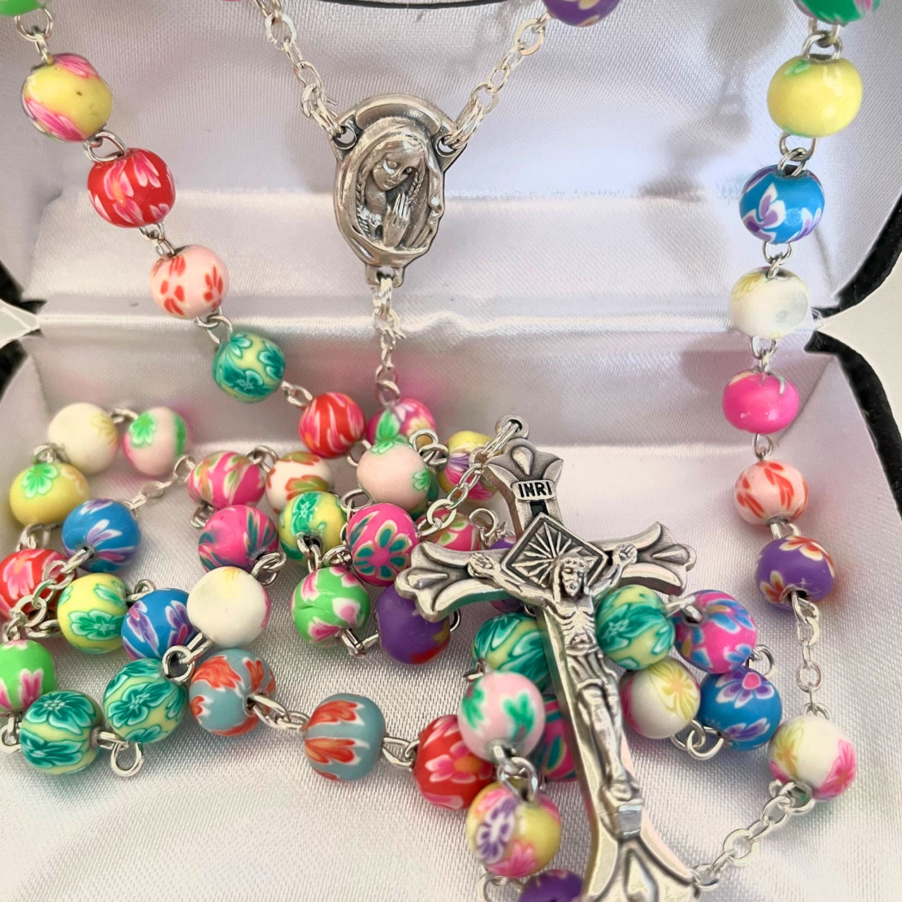 Rosary Round Clay Beads