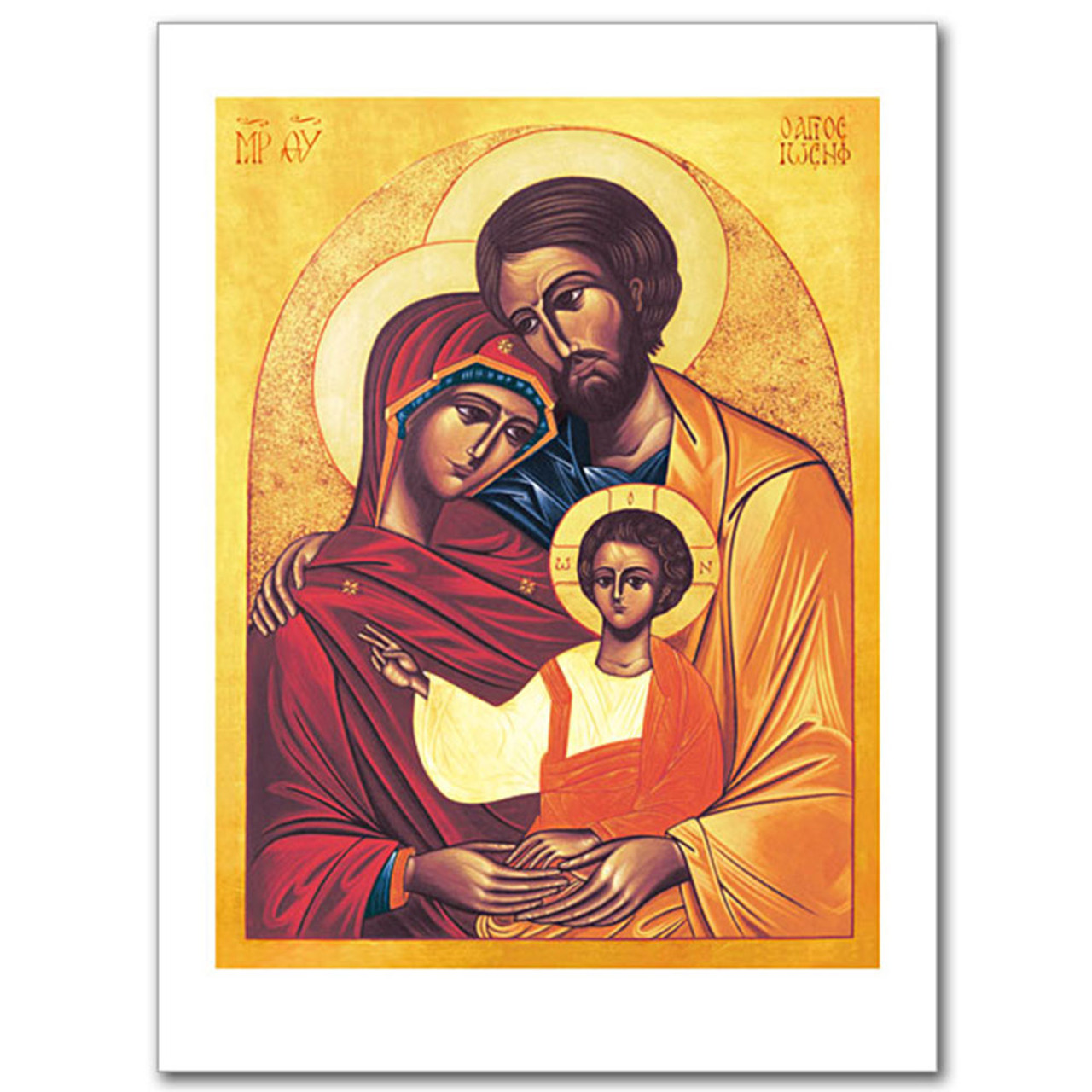 Holy Family Icon Card