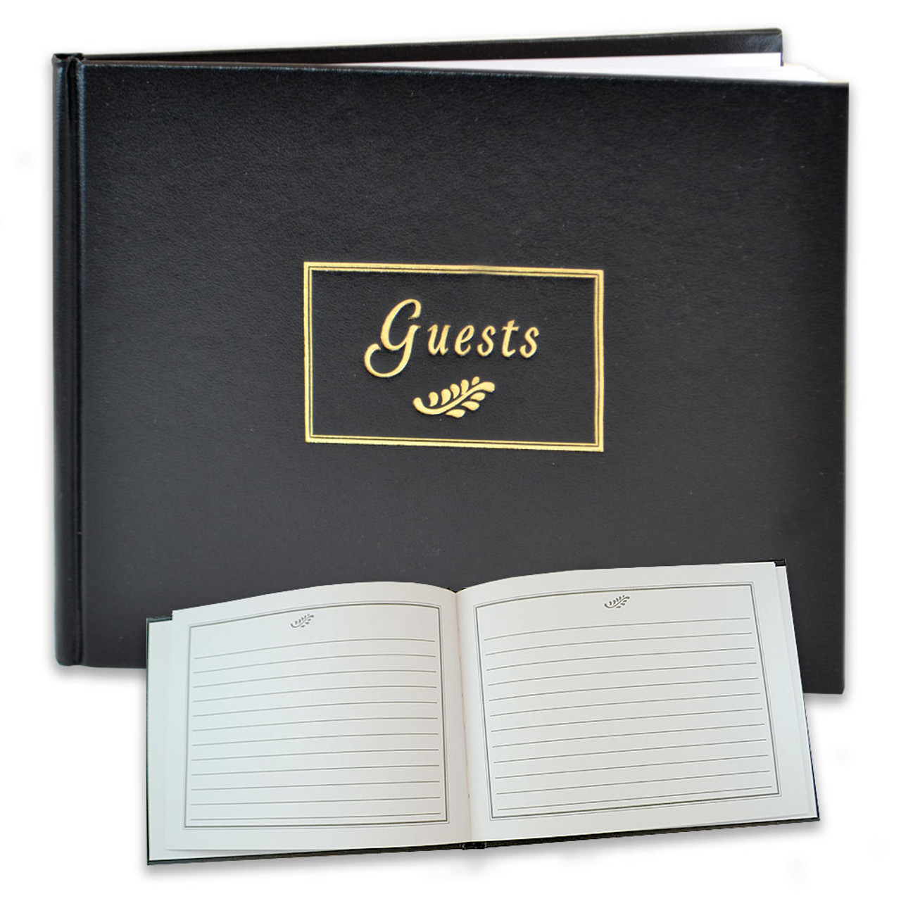 Classic Black Guest Book