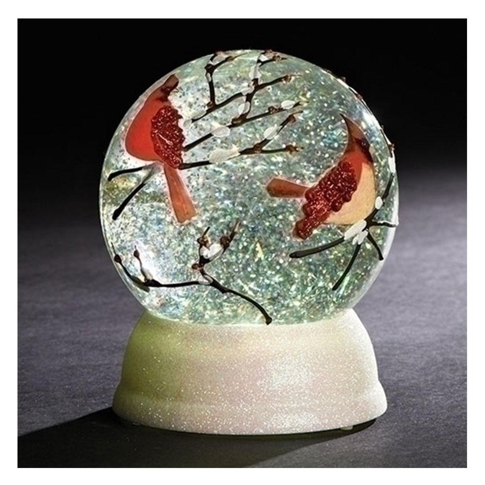 Cardinal Snow Globe 4-3/4" high